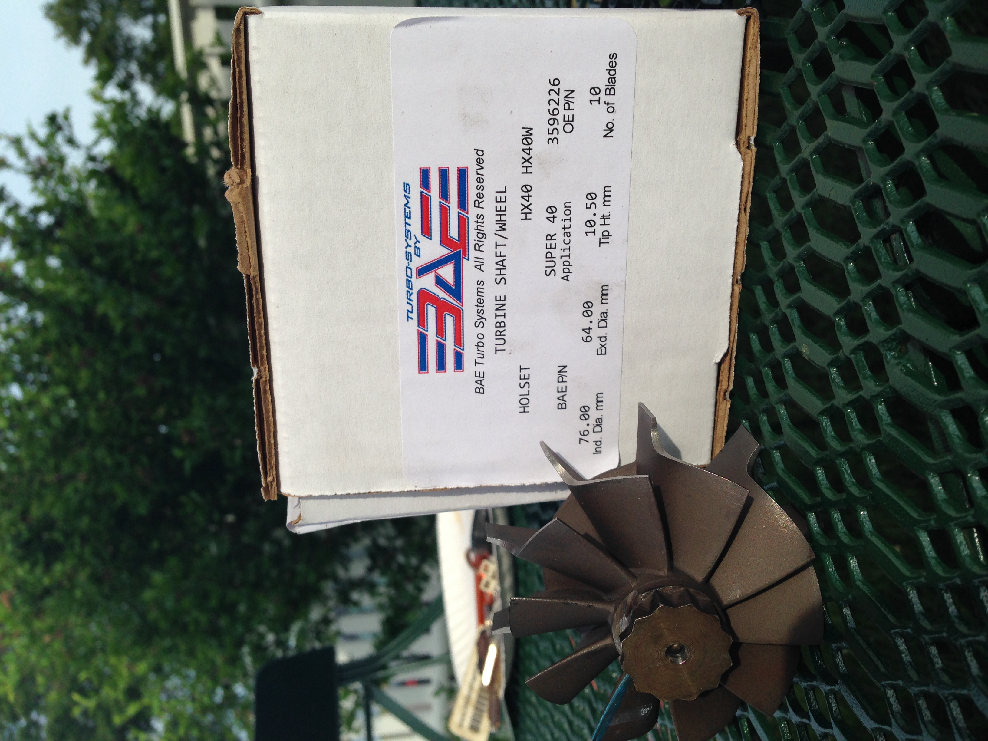 The new Super40 10 blade turbine